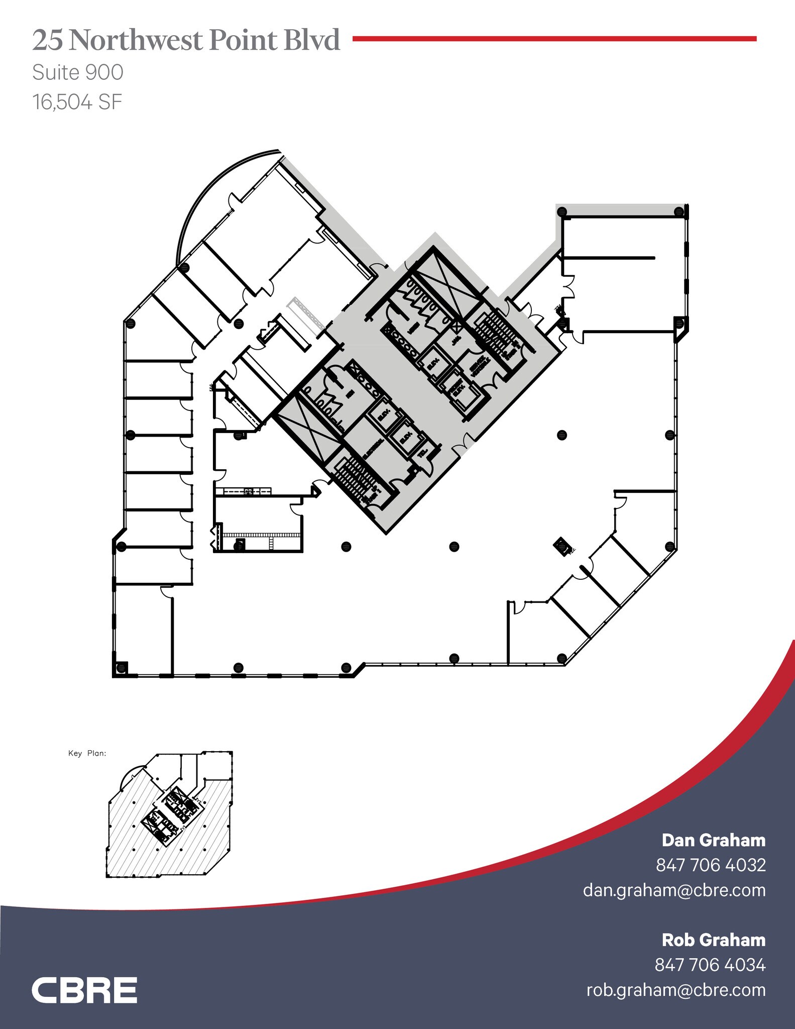 25 NW Point Blvd, Elk Grove Village, IL à louer Plan d’étage– Image 1 sur 4