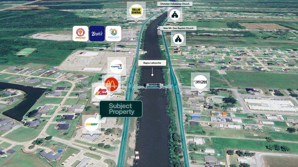 14036 W Main St, Cut Off, LA à vendre - Aérien – Image 2 sur 2