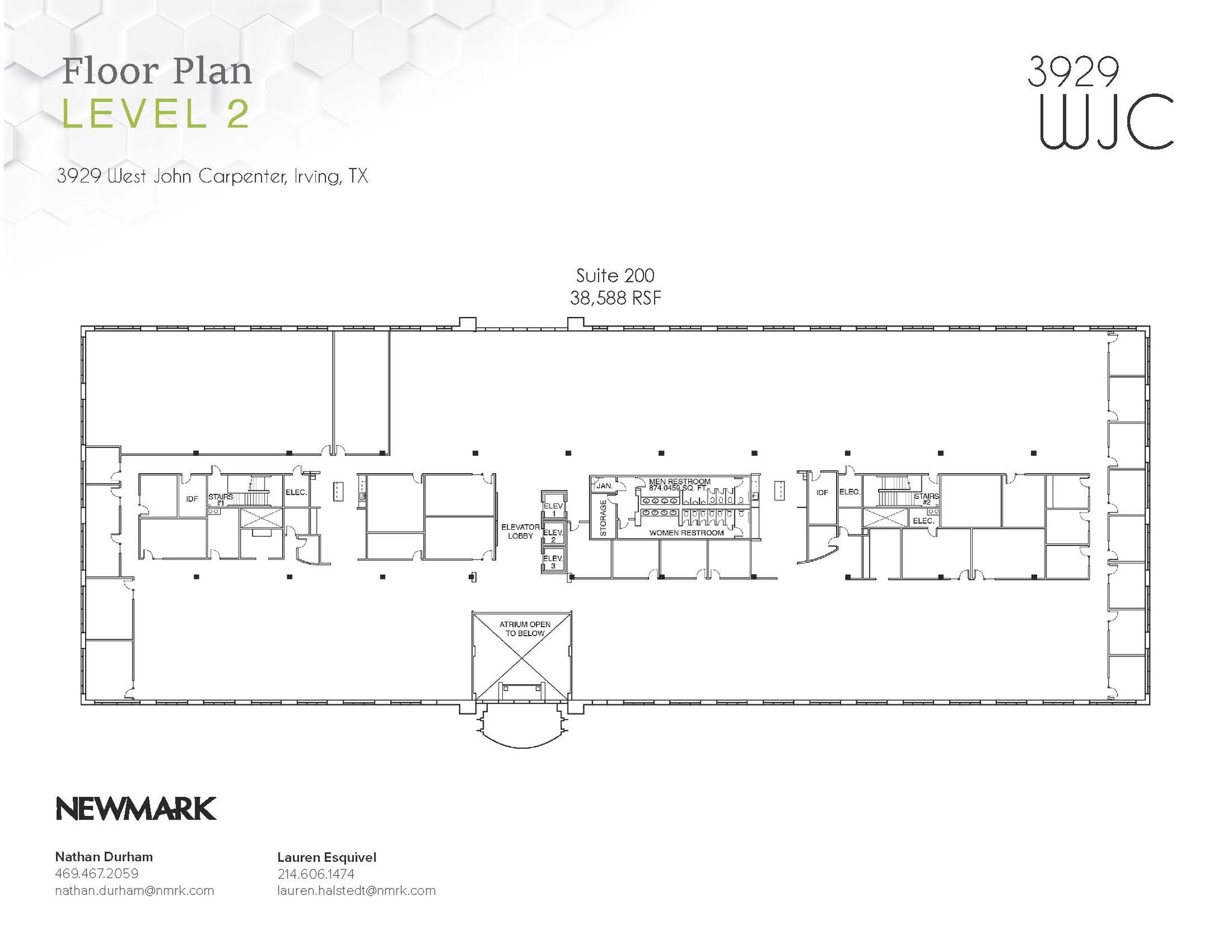 3929 W John Carpenter Fwy, Irving, TX à louer Plan d’étage– Image 1 sur 1