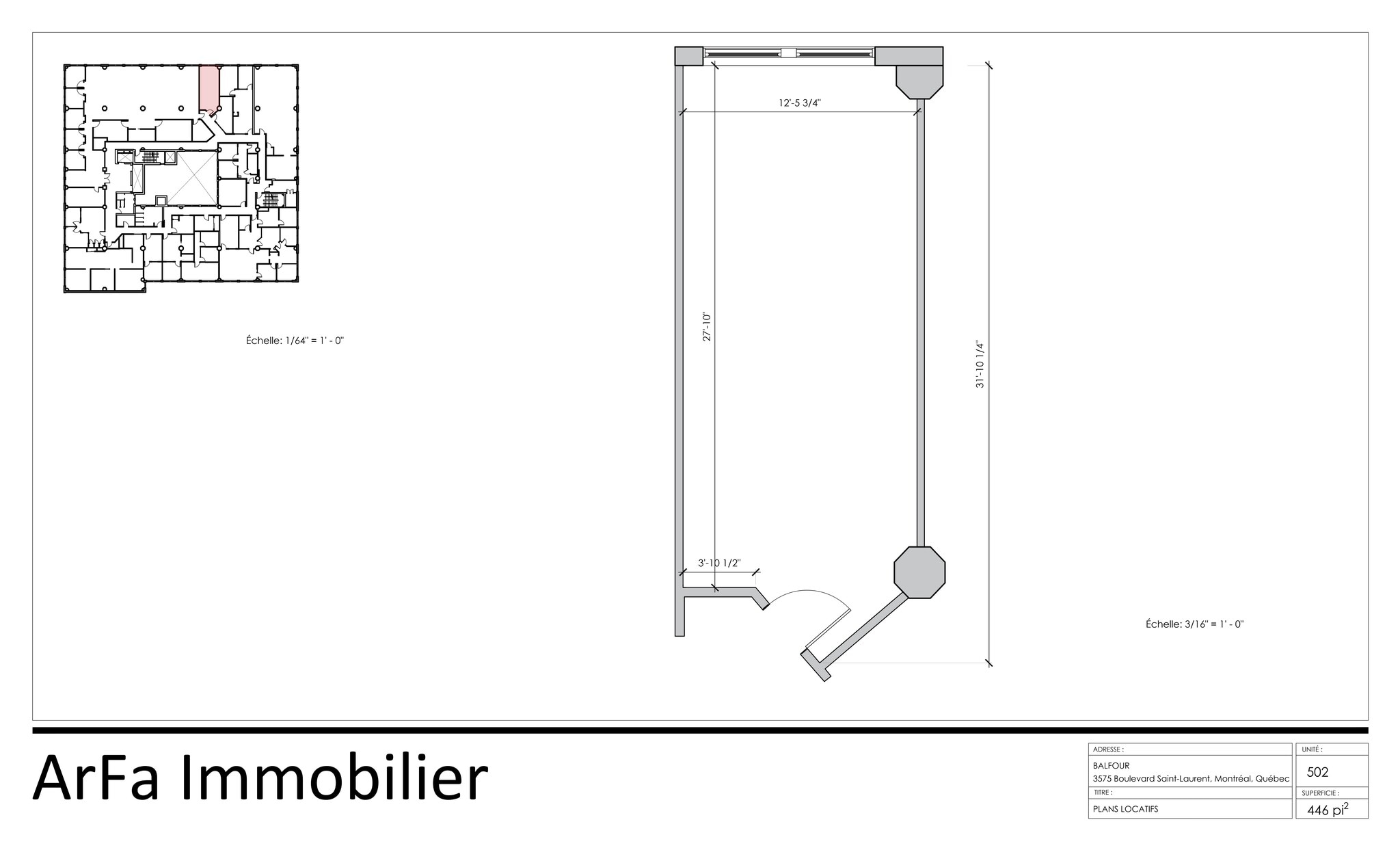 3575 Boul Saint-Laurent, Montréal, QC à louer Plan de site– Image 1 sur 1