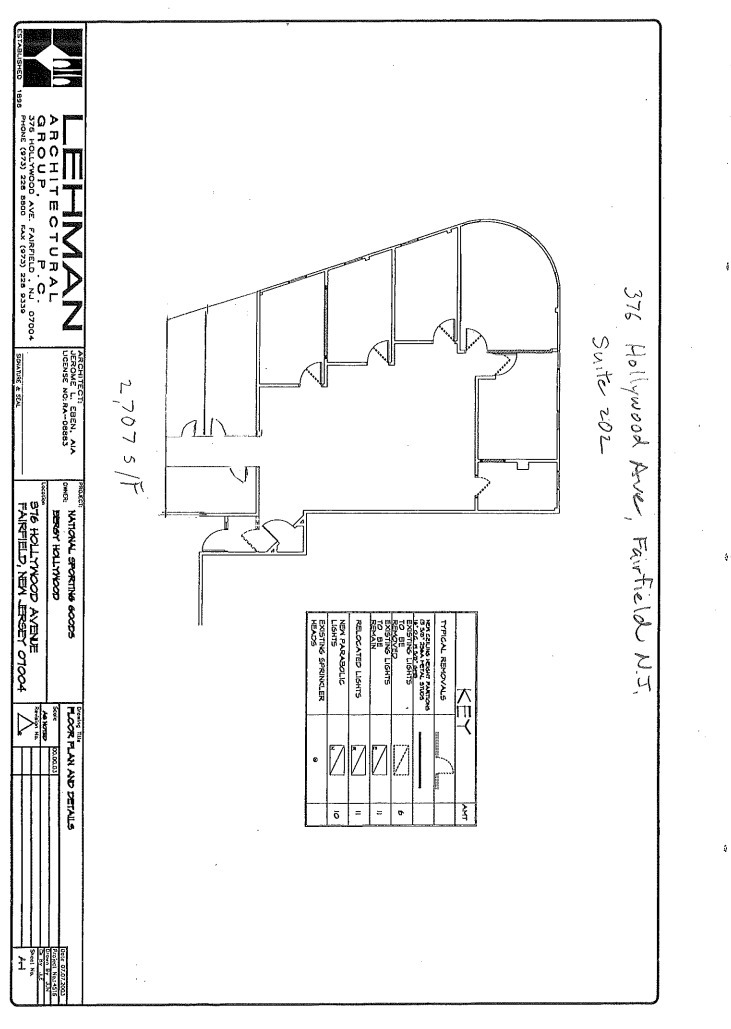 376 Hollywood Ave, Fairfield, NJ à louer Plan d’étage– Image 1 sur 2