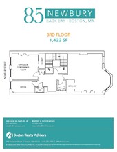 85 Newbury St, Boston, MA à louer Plan d’étage– Image 1 sur 6