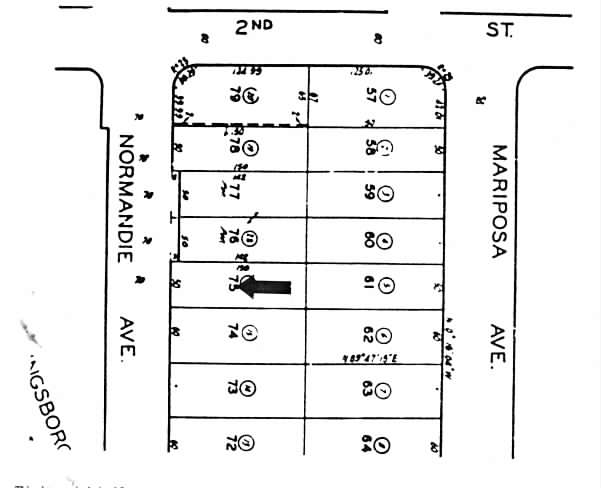 222-224 S Normandie Ave, Los Angeles, CA à vendre - Plan cadastral – Image 2 sur 7