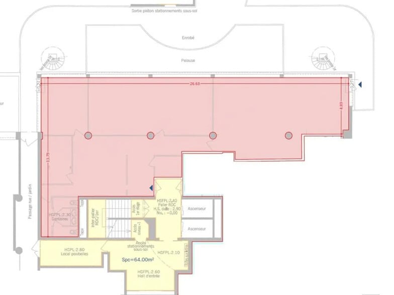 19 Boulevard Eugène Deruelle, Lyon à louer - Plan d’étage – Image 2 sur 3