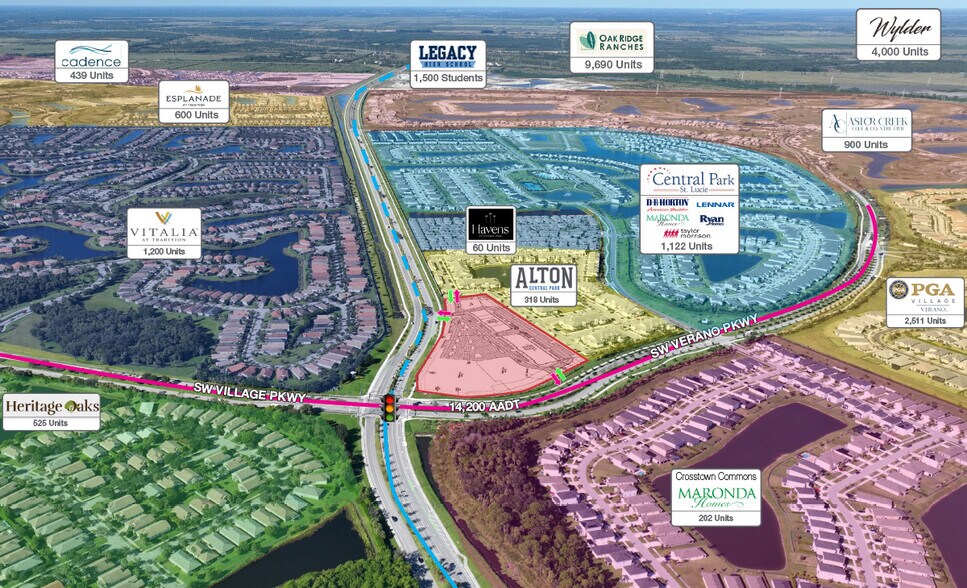 0 Crosstown Pkwy & SW Village Pkwy, Port Saint Lucie, FL à louer - Photo de l’immeuble – Image 3 sur 7