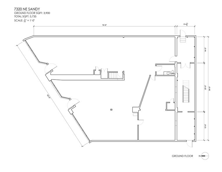 7314-7320 NE Sandy Blvd, Portland, OR à louer - Plan de site – Image 3 sur 6