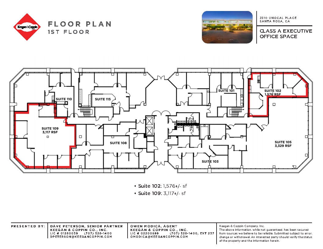 3510 Unocal Pl, Santa Rosa, CA à louer Plan d’étage– Image 1 sur 1