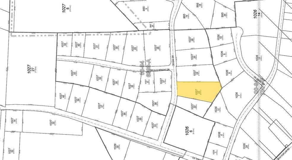 7301 Cessna Dr, Greensboro, NC à vendre - Plan cadastral – Image 3 sur 3