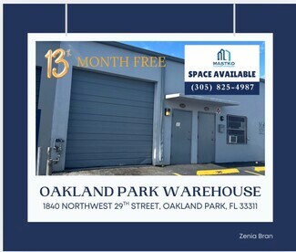 Plus de détails pour 1840-1862 NW 29th St, Oakland Park, FL - Industriel/Logistique à louer