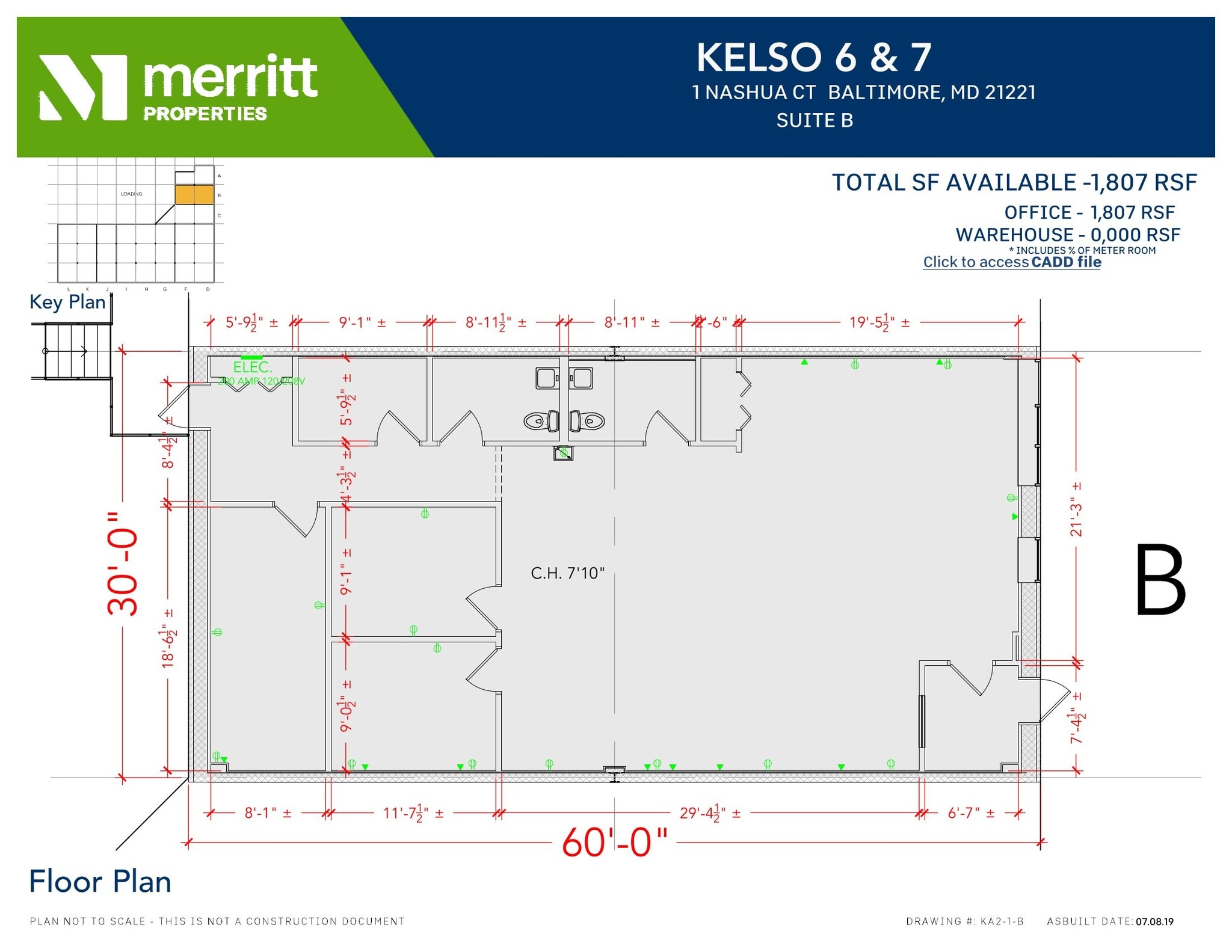 8841-8867 Kelso Dr, Essex, MD à louer Plan d’étage– Image 1 sur 1