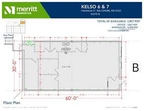 8841-8867 Kelso Dr, Essex, MD à louer Plan d’étage– Image 1 sur 1