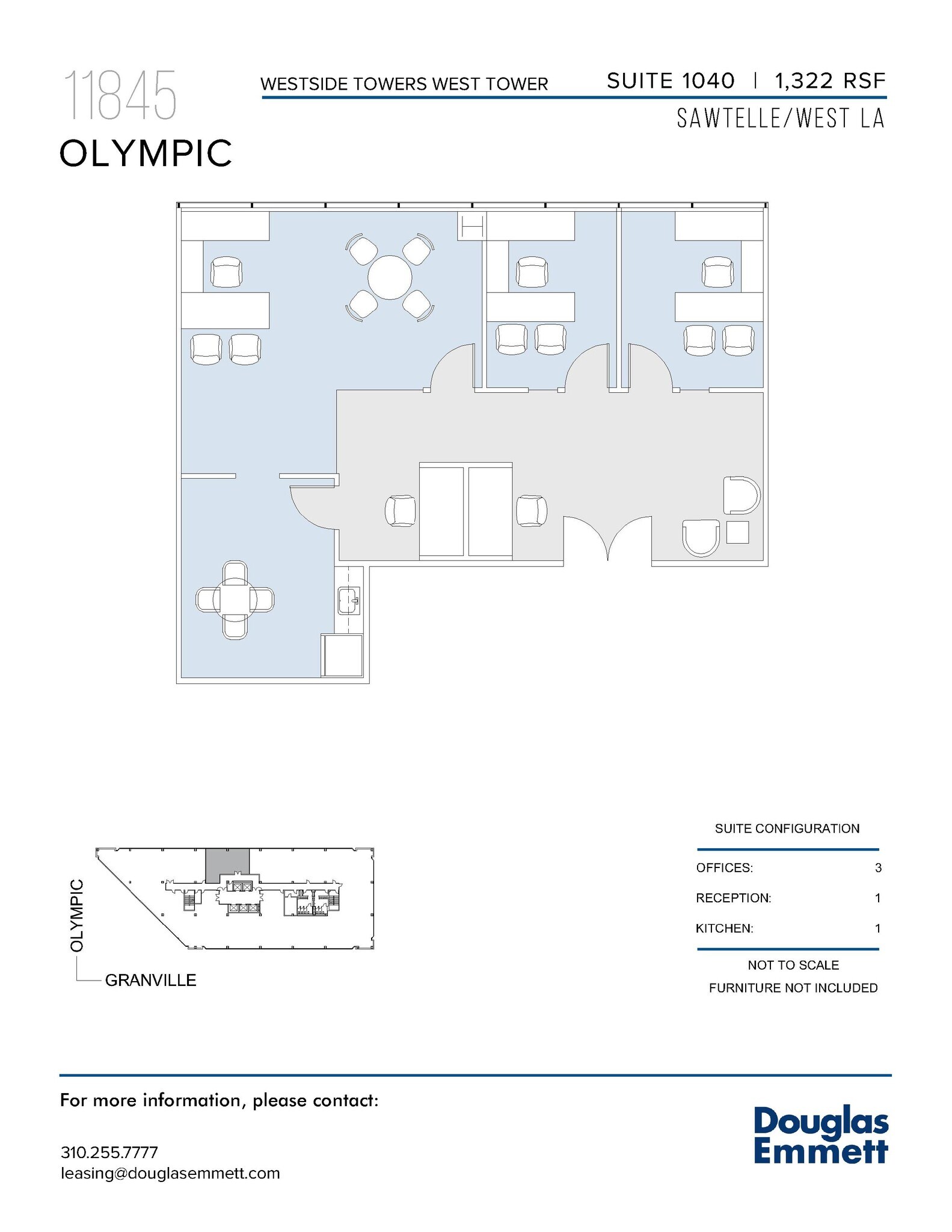 11845 W Olympic Blvd, Los Angeles, CA à louer Plan d’étage– Image 1 sur 1