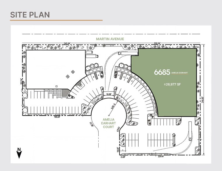 6685 Amelia Earhart Ct, Las Vegas, NV à louer - Plan de site – Image 2 sur 5