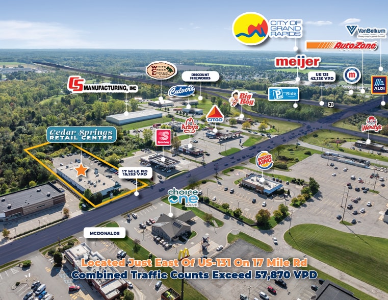 4116 17 Mile Rd NE, Cedar Springs, MI à vendre - Aérien – Image 3 sur 6