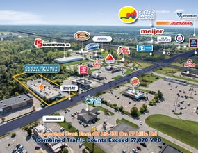 4116 17 Mile Rd NE, Cedar Springs, MI - VUE AÉRIENNE vue de carte - Image1