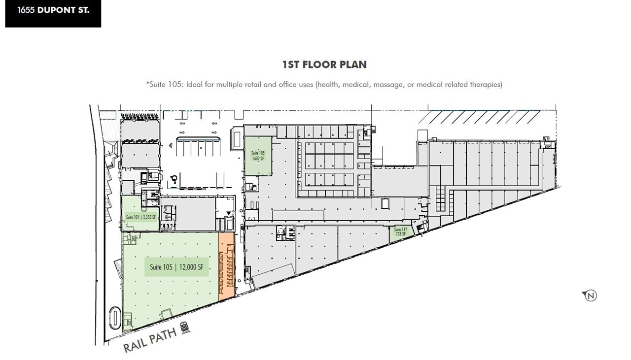 1655 Dupont St, Toronto, ON à louer Plan d’étage– Image 1 sur 1