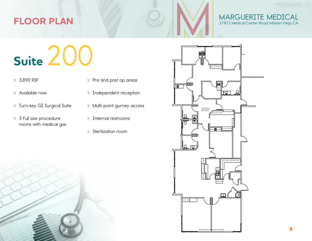 27871 Medical Center Rd, Mission Viejo, CA à louer Plan d’étage– Image 1 sur 2