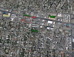 3804-3810 Central Ave SE, Albuquerque, NM - VUE AÉRIENNE  vue de carte