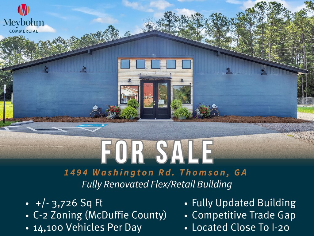 1494 Washington Rd, Thomson, GA à vendre Photo principale– Image 1 sur 32