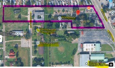 9110 Meadowshire St, Houston, TX - Vue aérienne  vue de carte