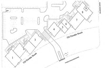 735 Thimble Shoals Blvd, Newport News, VA à louer Plan de site– Image 2 sur 3