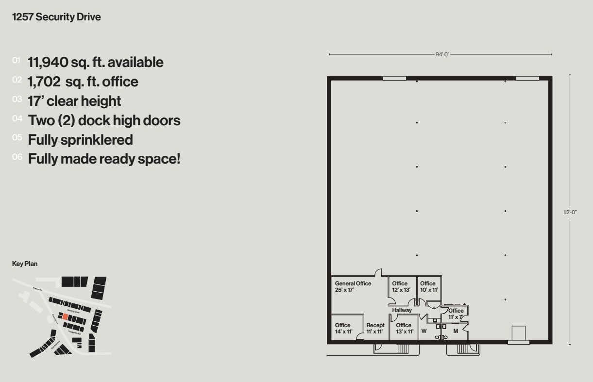 1121-1129 Conveyor Ln, Dallas, TX à louer Plan d’étage– Image 1 sur 1