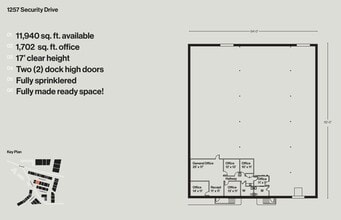 1121-1129 Conveyor Ln, Dallas, TX à louer Plan d’étage– Image 1 sur 1