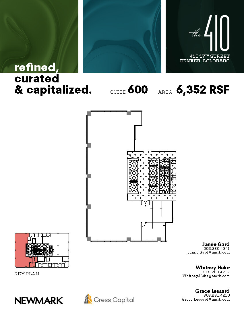410 17th St, Denver, CO à louer Plan d’étage– Image 1 sur 1