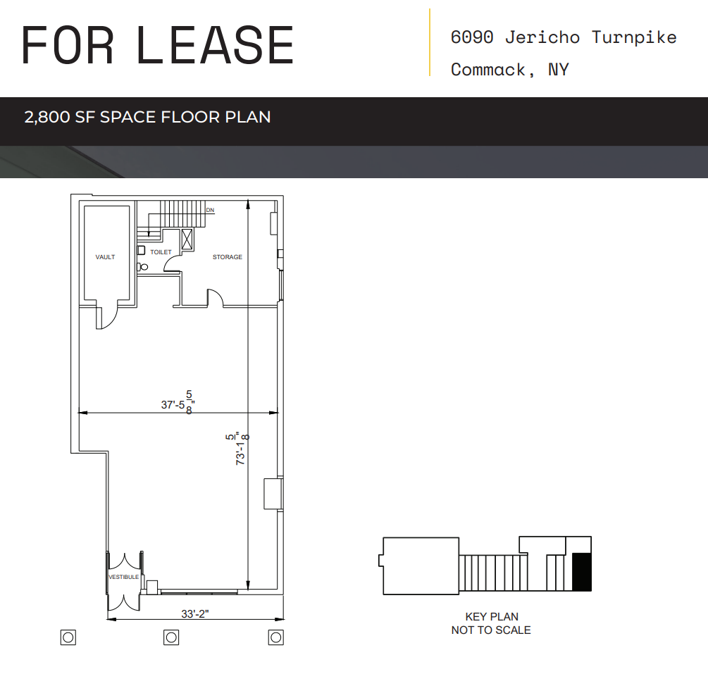 6090-6136 Jericho Tpke, Commack, NY à louer Plan d’étage– Image 1 sur 1
