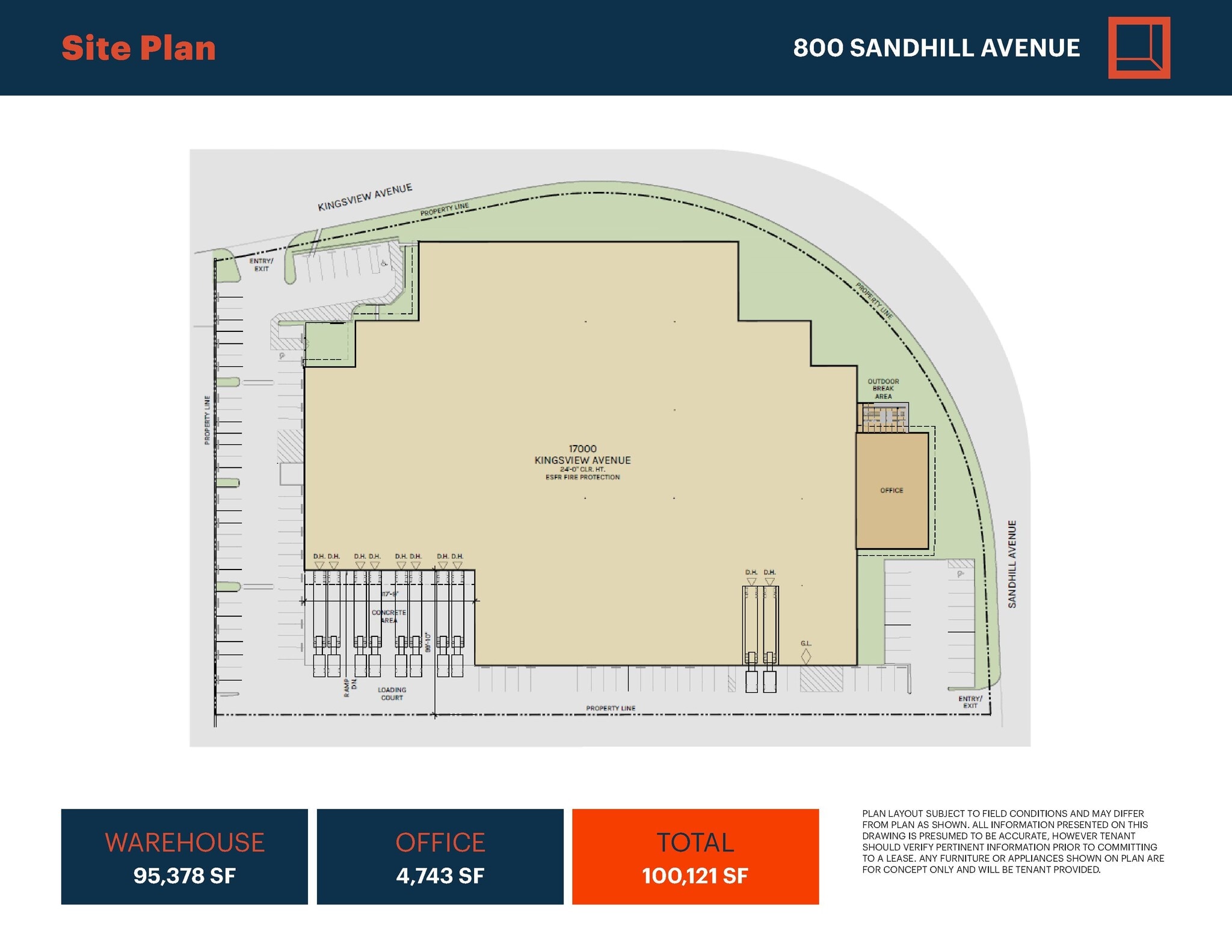 800 Sandhill Ave, Carson, CA à louer Plan de site– Image 1 sur 1
