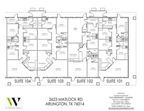 2623 Matlock Rd, Arlington, TX à louer Plan de site– Image 2 sur 2