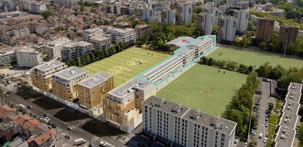 Pantin, SSD - VUE AÉRIENNE  vue de carte