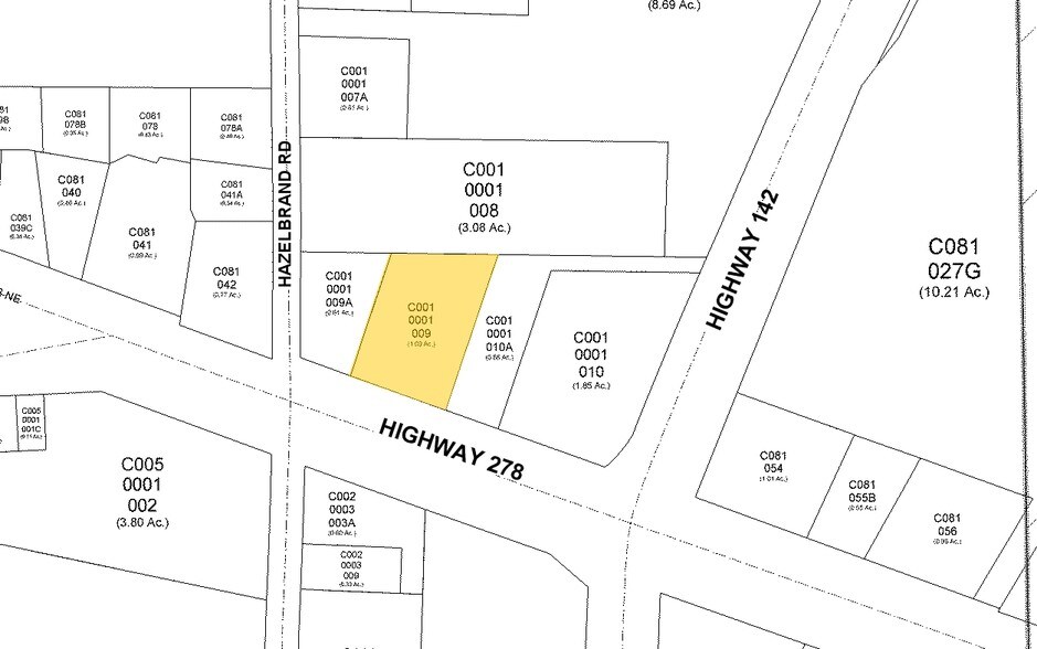 8225 Highway 278 NE, Covington, GA à vendre - Plan cadastral – Image 3 sur 9