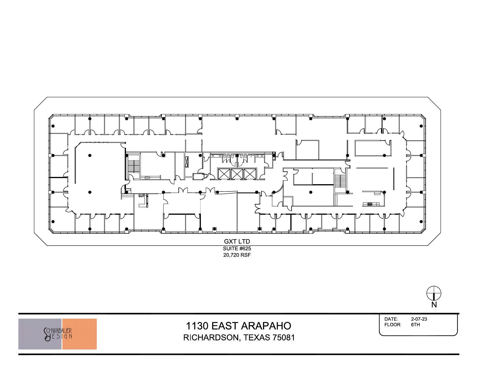 1130 E Arapaho Rd, Richardson, TX à louer Plan d’étage– Image 1 sur 1