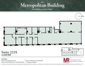 134 N LaSalle St, Chicago, IL à louer Plan d’étage– Image 1 sur 4