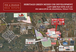 Plus de détails pour 1 Heritage Cir, Magnolia, TX - Terrain à louer