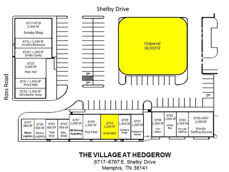 6717-6763 E Shelby Dr, Memphis, TN à louer - Photo de l’immeuble – Image 3 sur 4
