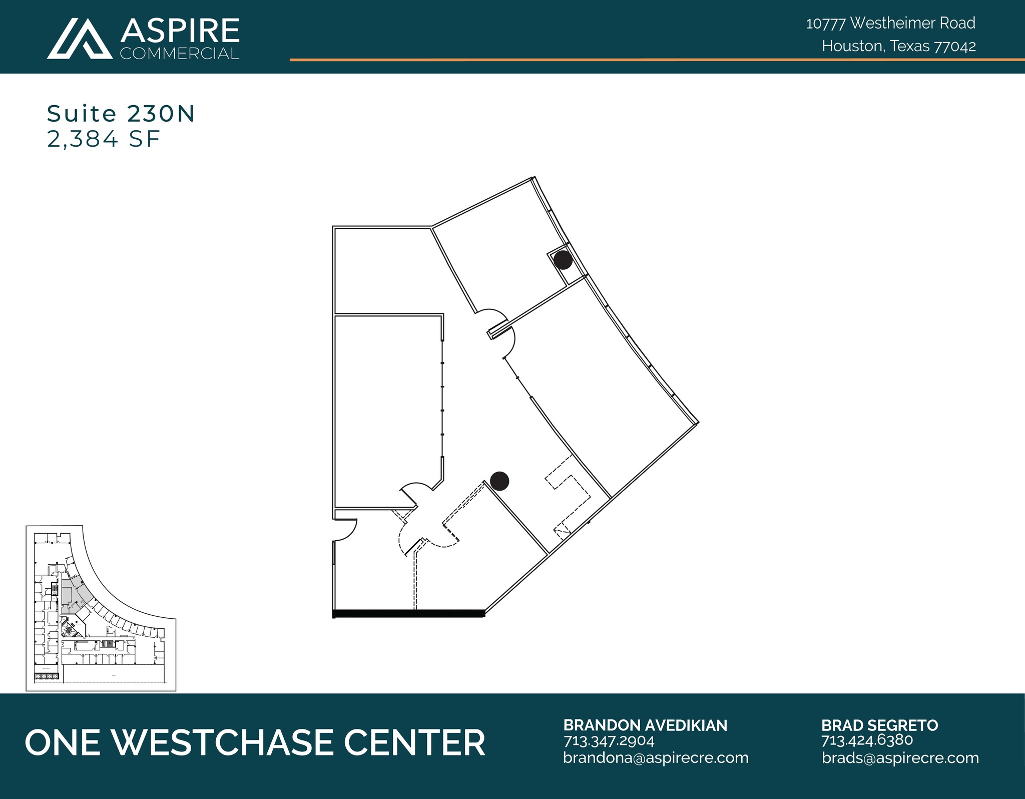 10777 Westheimer Rd, Houston, TX à louer Plan d’étage– Image 1 sur 2