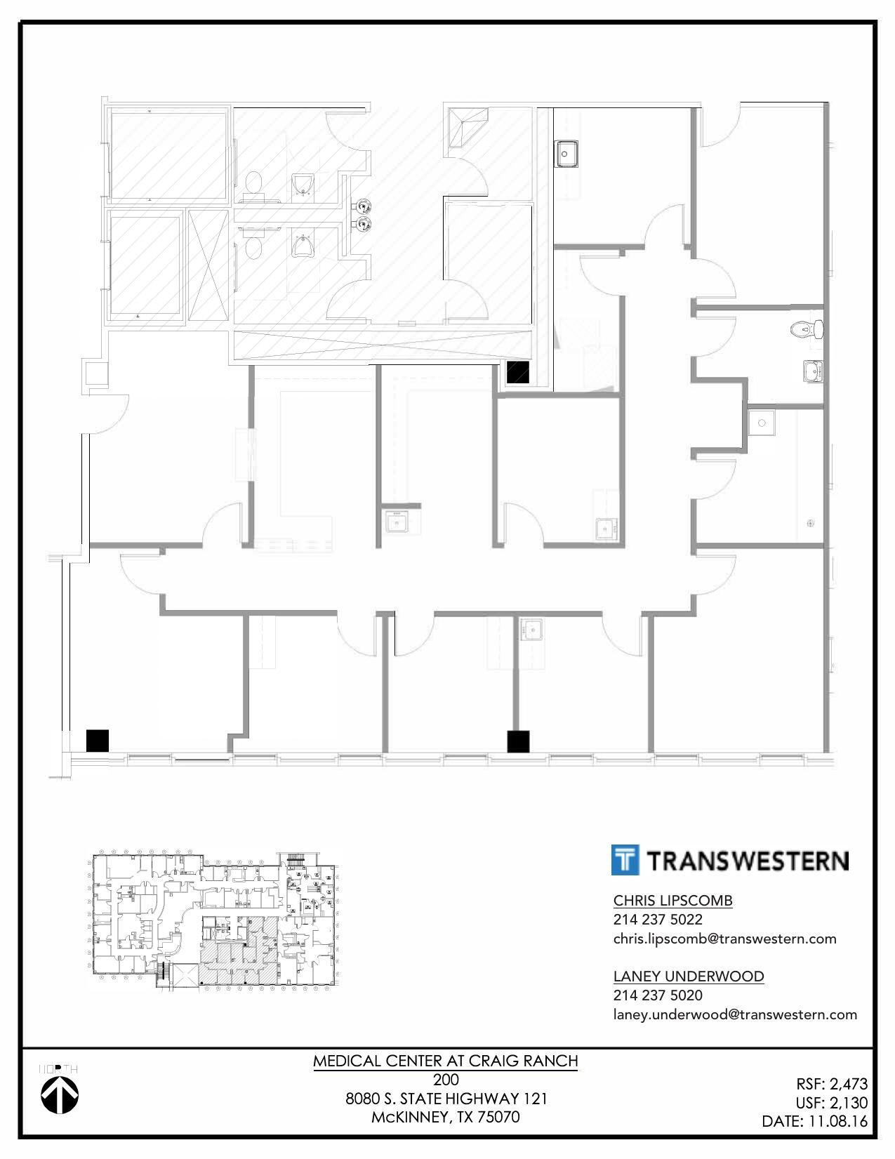 8080 State Highway 121, McKinney, TX à louer Plan d’étage– Image 1 sur 1