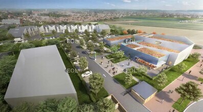 Genas - Vue aérienne  vue de carte