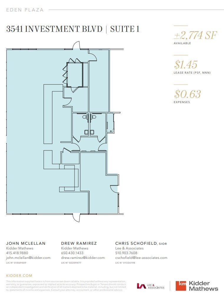 3583 Investment Blvd, Hayward, CA à louer Plan d’étage– Image 1 sur 1