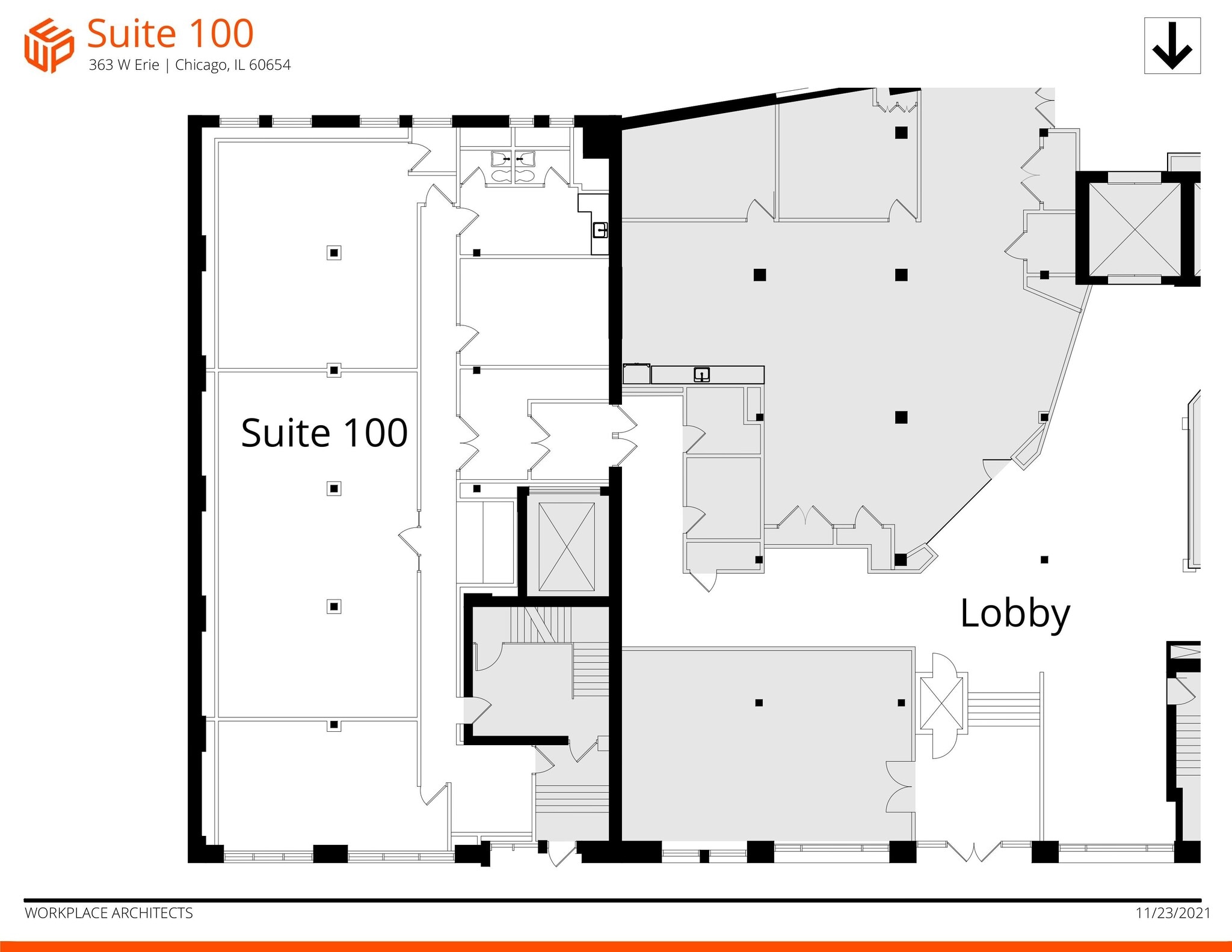 363 W Erie St, Chicago, IL à louer Plan d’étage– Image 1 sur 1