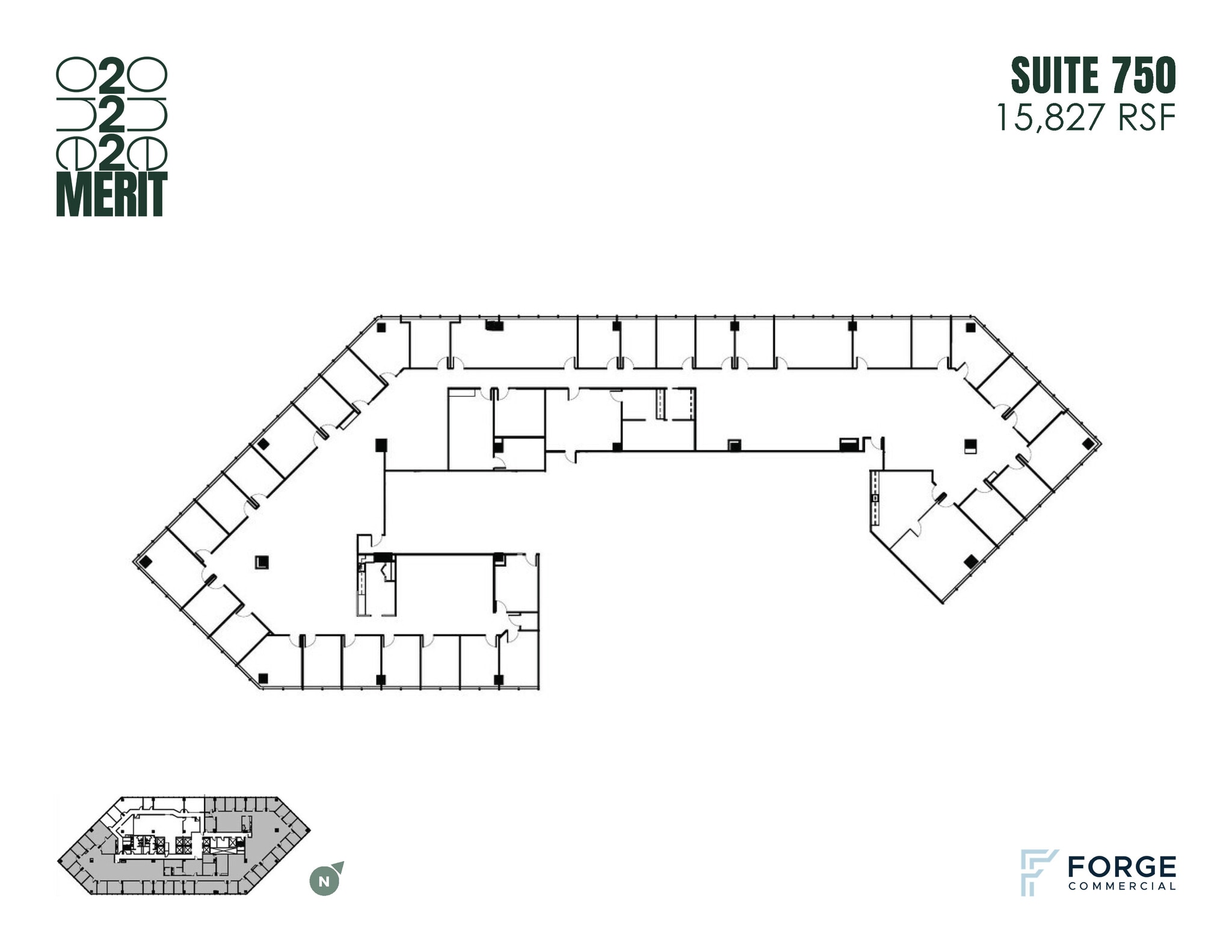 12221 Merit Dr, Dallas, TX à louer Plan d’étage– Image 1 sur 1