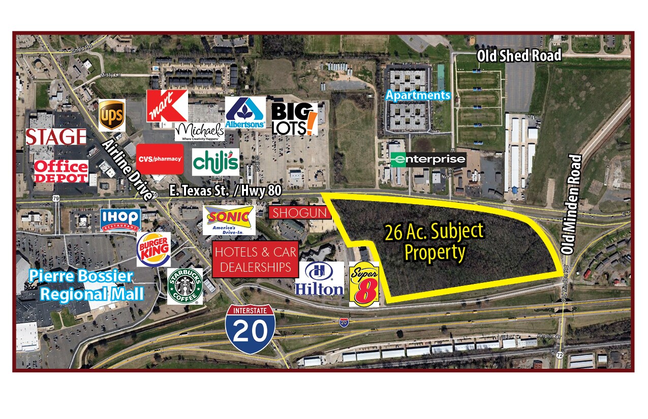 E Texas St, Bossier City, LA à vendre Photo de l’immeuble– Image 1 sur 2