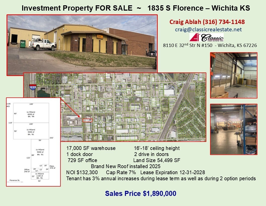 1835 S Florence St, Wichita, KS à vendre Photo de l’immeuble– Image 1 sur 2
