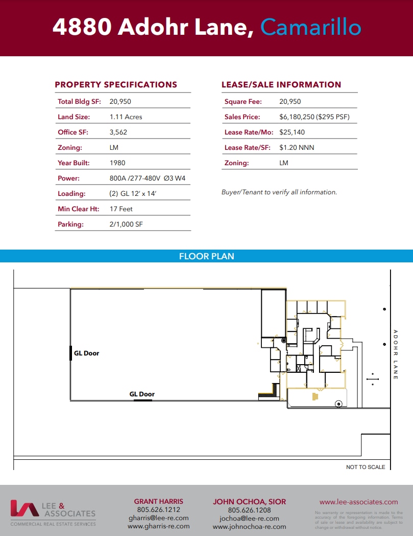 4880 Adohr Ln, Camarillo, CA à vendre Plan d’étage– Image 1 sur 1