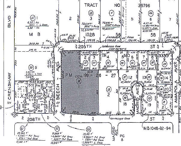 2401 W 208th St, Torrance, CA à louer - Plan cadastral – Image 2 sur 4