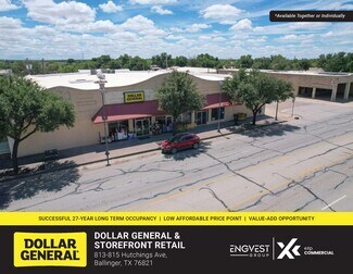Plus de détails pour 813-815 Hutchins Ave, Ballinger, TX - Local commercial à vendre