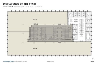 1800 Avenue of the Stars, Los Angeles, CA à louer Plan d’étage– Image 1 sur 1