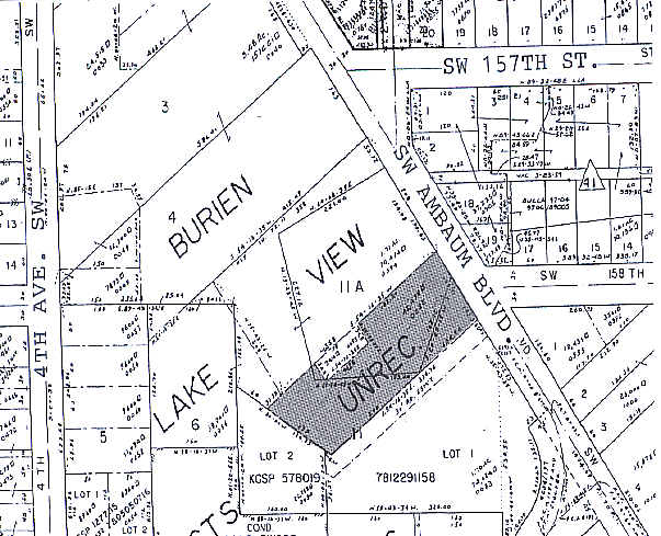15739 Ambaum Blvd SW, Burien, WA à vendre - Plan cadastral – Image 2 sur 2